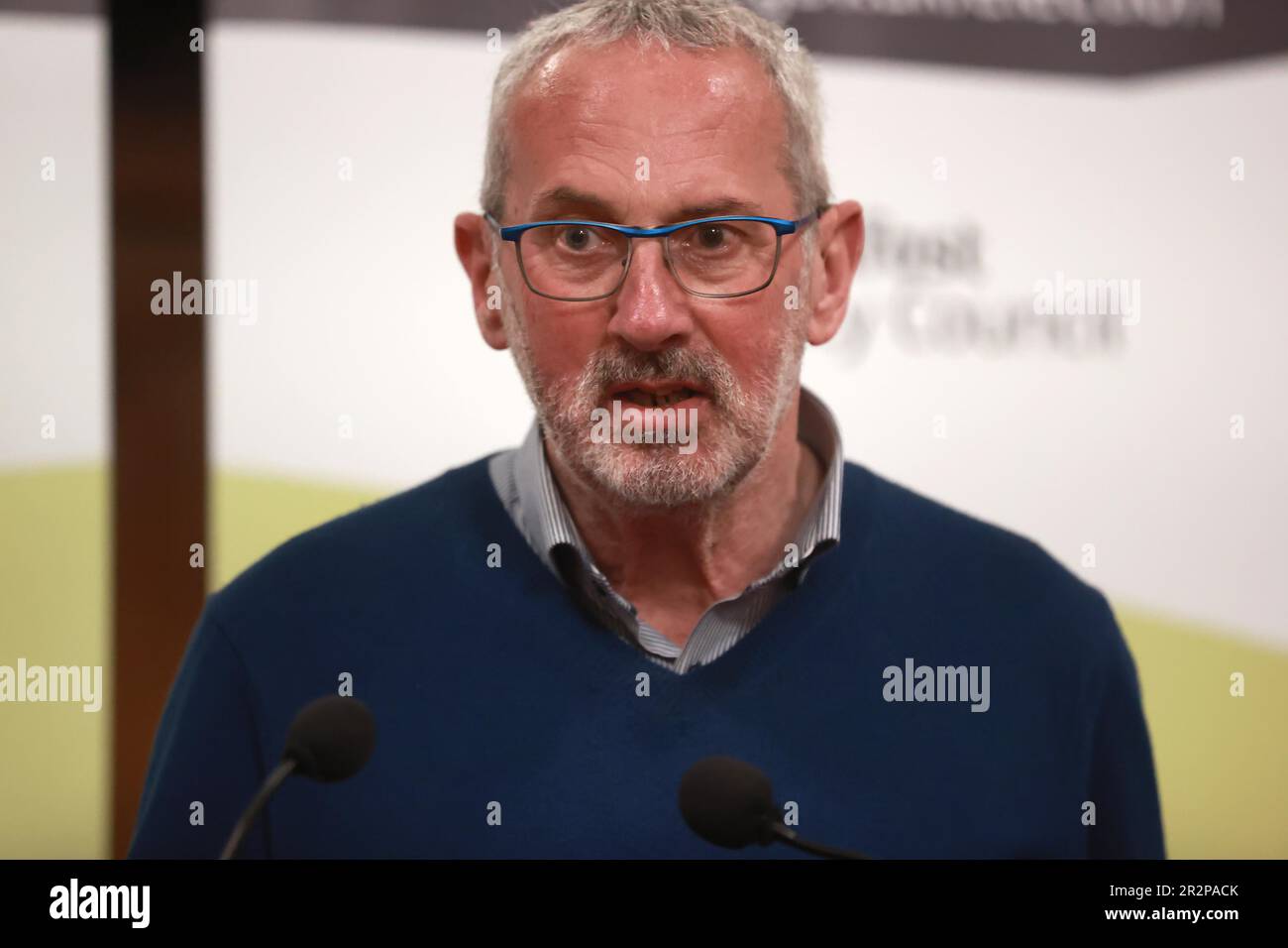 John Gormley from Sinn Fein giving a acceptance speech at Belfast City