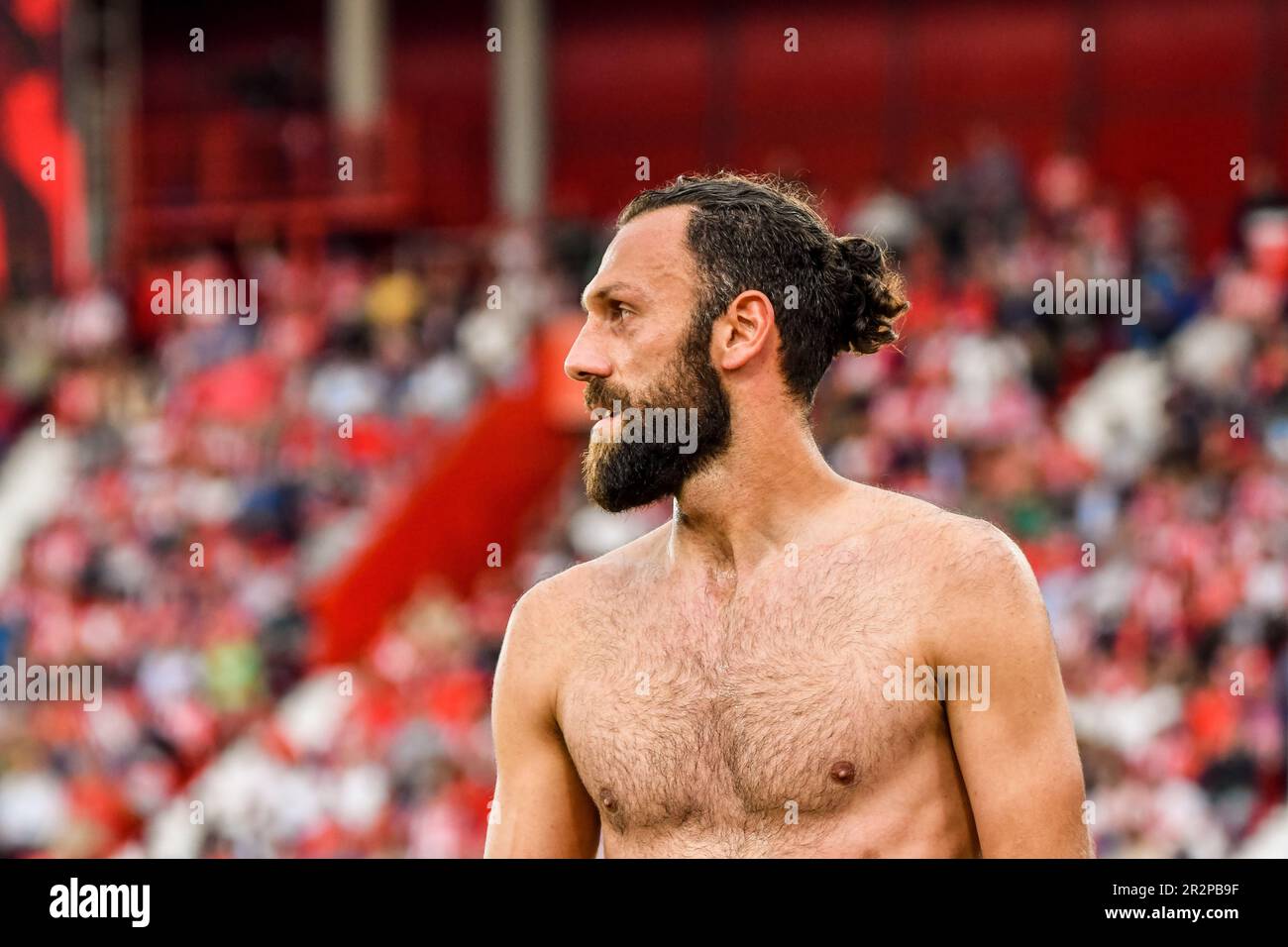 May 20, 2023: ALMERIA, SPAIN - MAY 20: Vedat Muriqui of RCD Mallorca after the match between UD Almeria and RCD Mallorca of La Liga Santander on May 20, 2023 at PowerHorse Stadium in Almeria, Spain. (Credit Image: © Samuel CarreÃ±O/PX Imagens via ZUMA Press Wire) EDITORIAL USAGE ONLY! Not for Commercial USAGE! Stock Photo