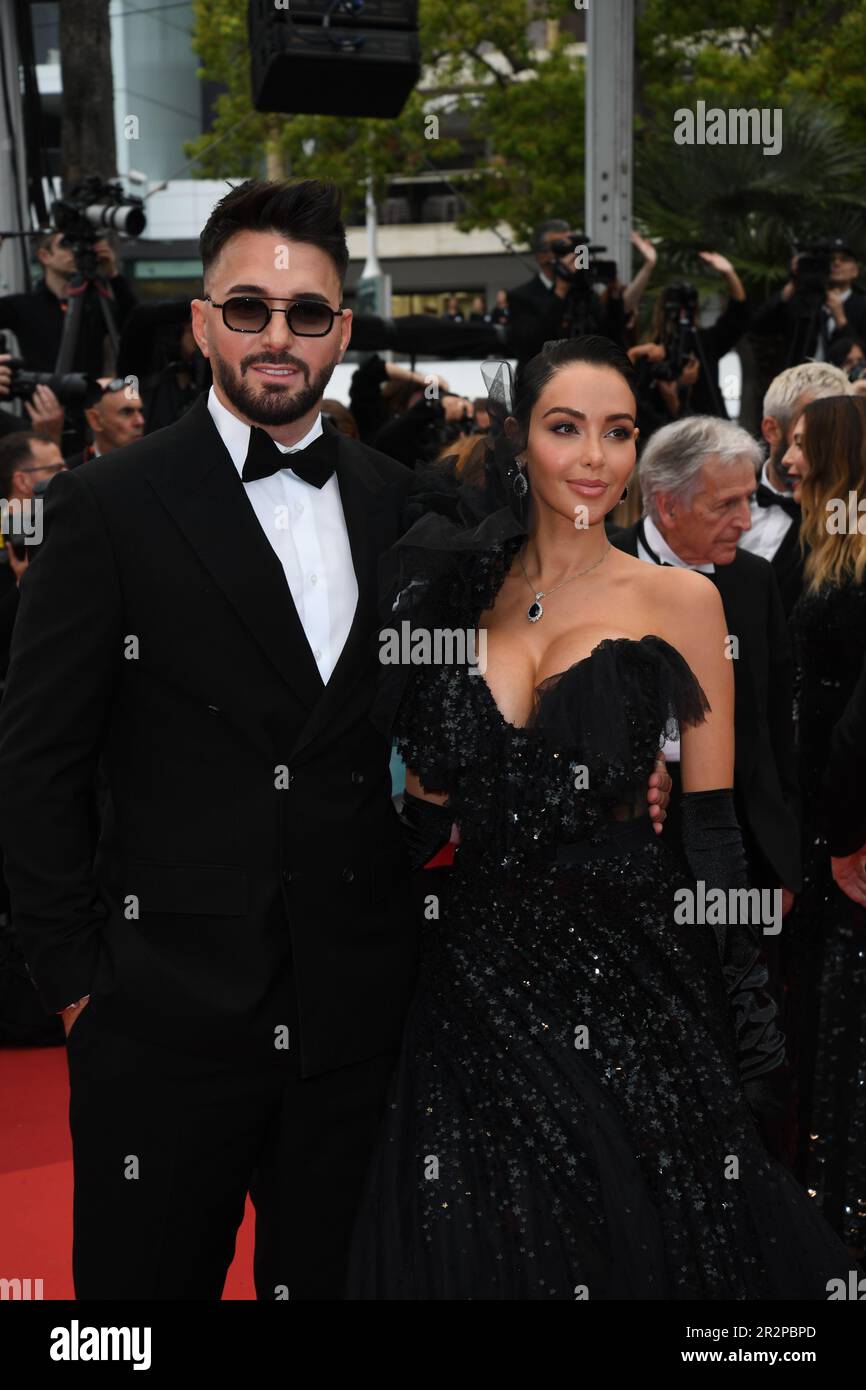 Cannes, France. 20th May, 2023. Nabilla Benattia and Thomas Vergara