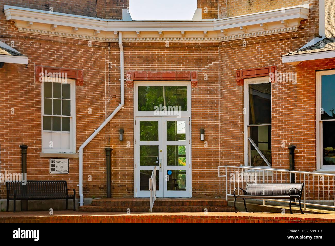 Gulfport Union Station train depot is pictured, May 13, 2023, in