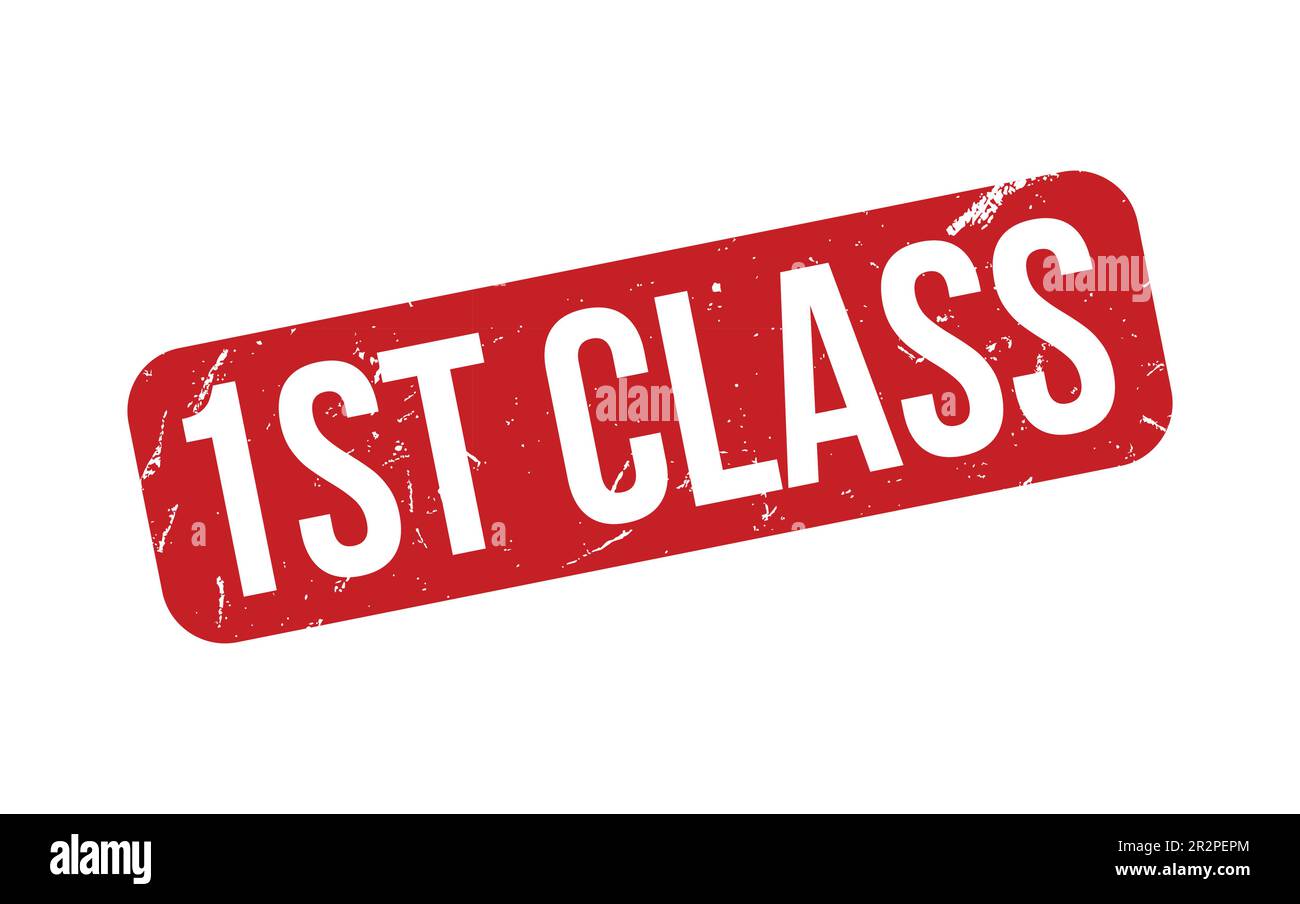 1st Class Rubber Stamp Seal Vector Stock Vector Image & Art Alamy