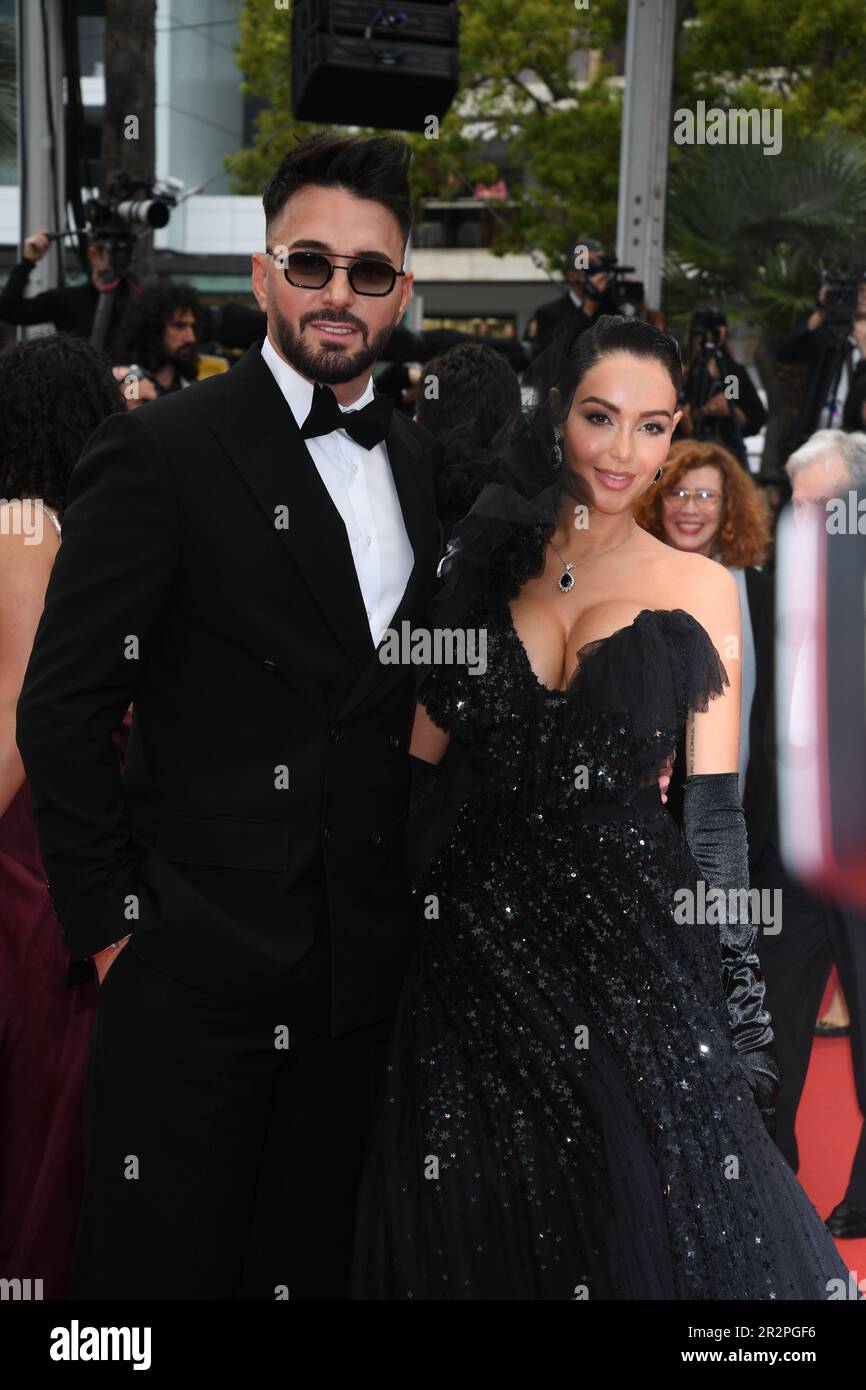 Cannes, France. 20th May, 2023. Nabilla Benattia and Thomas Vergara