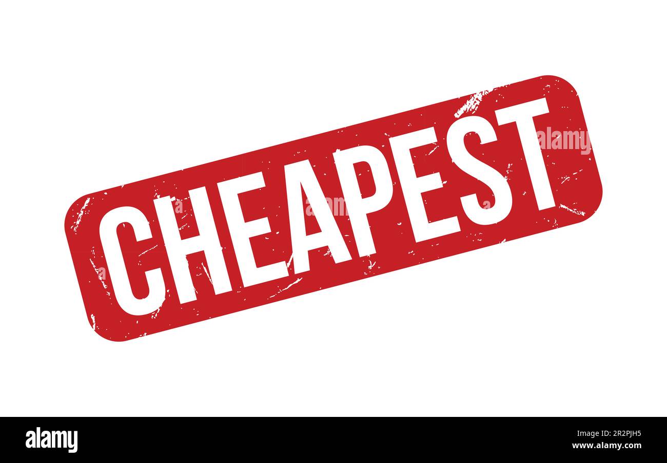 Cheapest Def Cheapest Rubber Stamp Seal Vector Stock Vector Image & Art - Alamy