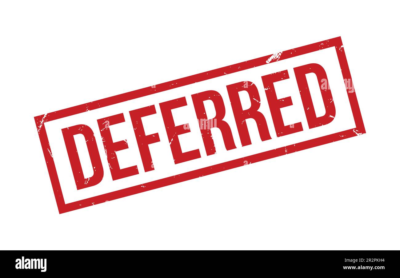 Deferred Rubber Stamp Seal Vector Stock Vector Image & Art - Alamy