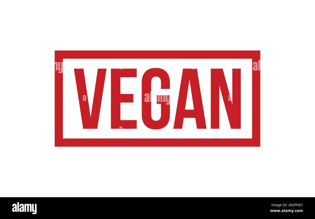 Vegan Rubber Stamp Seal Vector Stock Vector Image & Art - Alamy