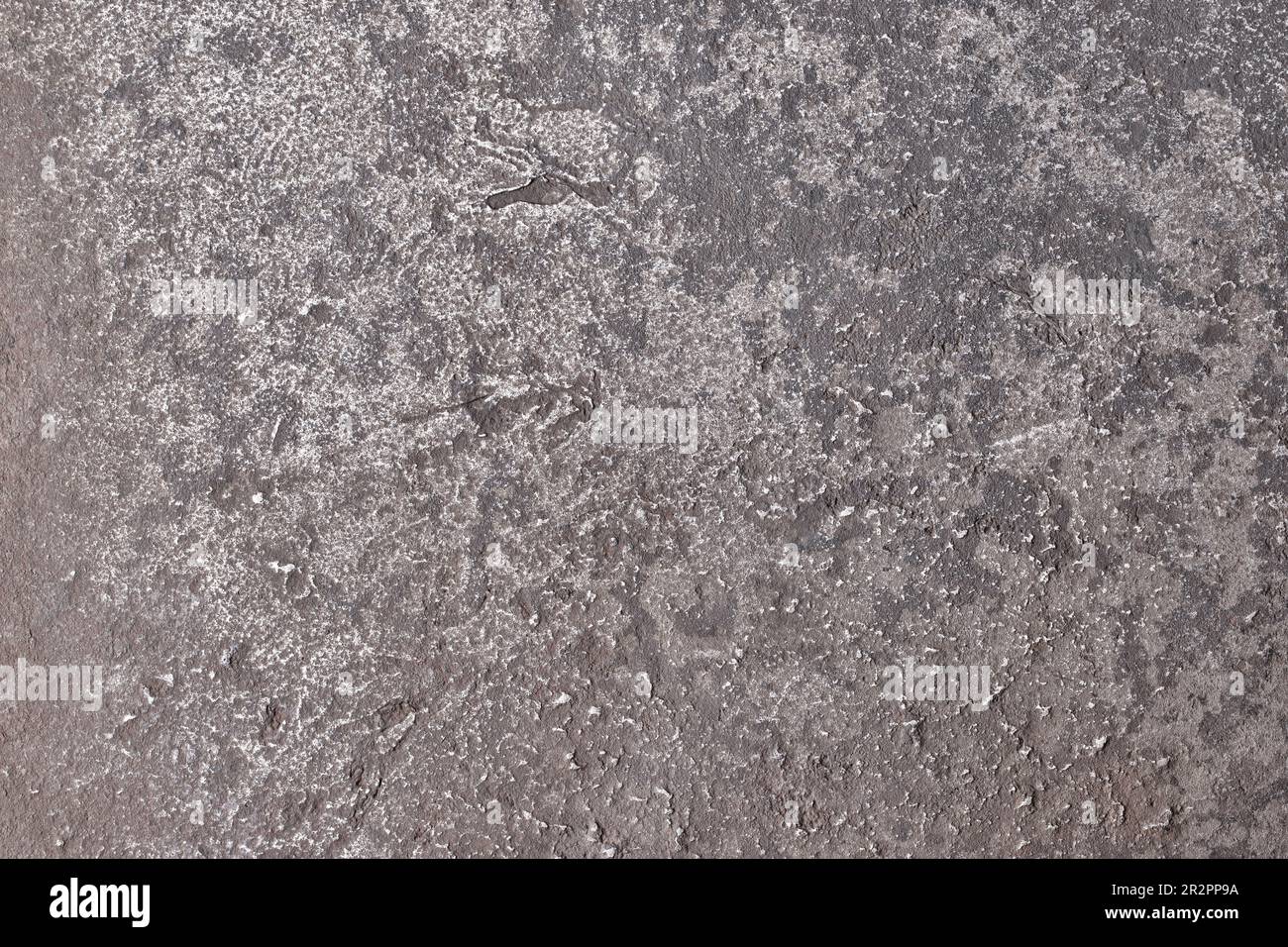 worn steel texture, dark metal background covered with patina Stock Photo