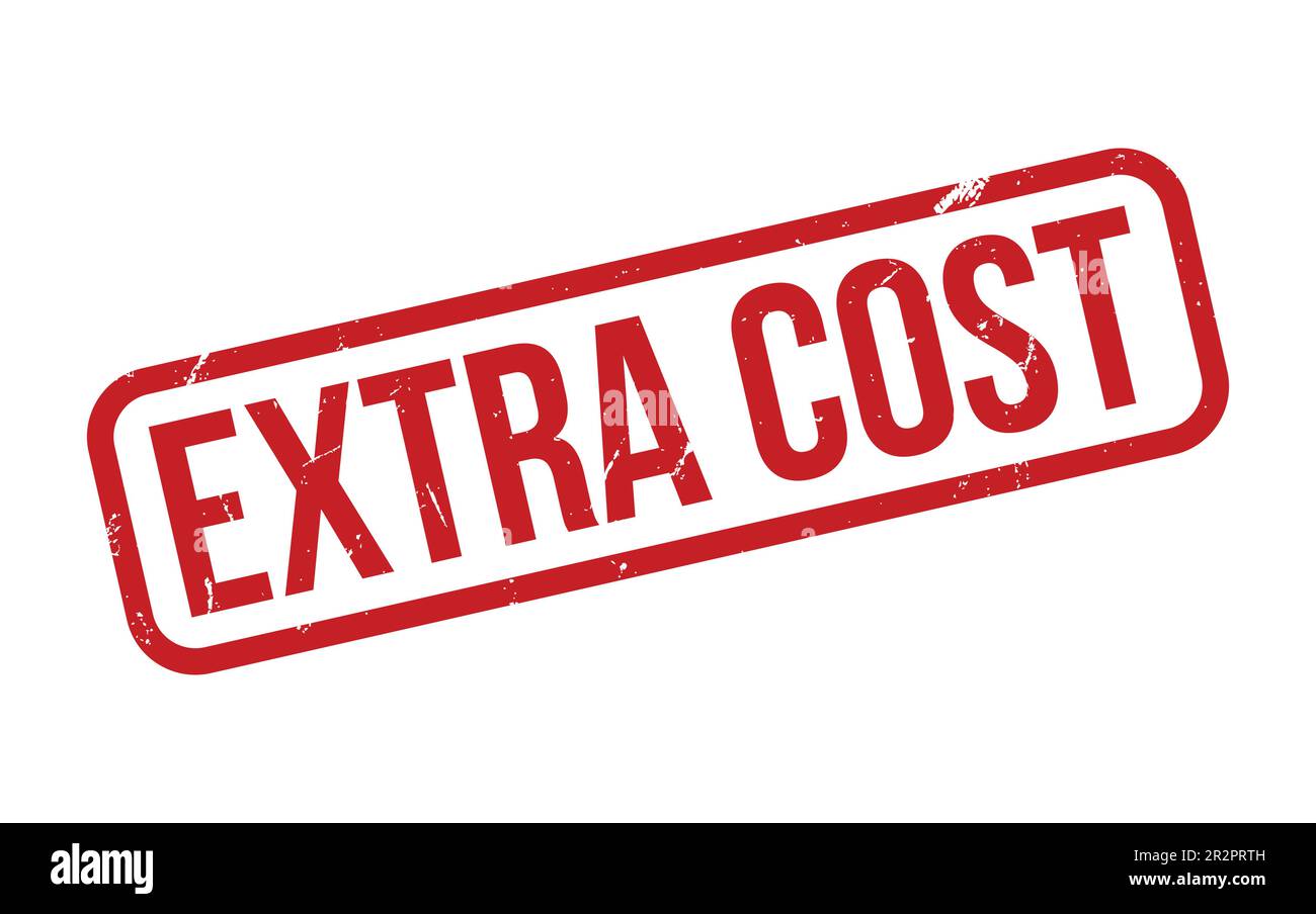 Extra Cost Rubber Stamp Seal Vector Stock Vector Image & Art Alamy