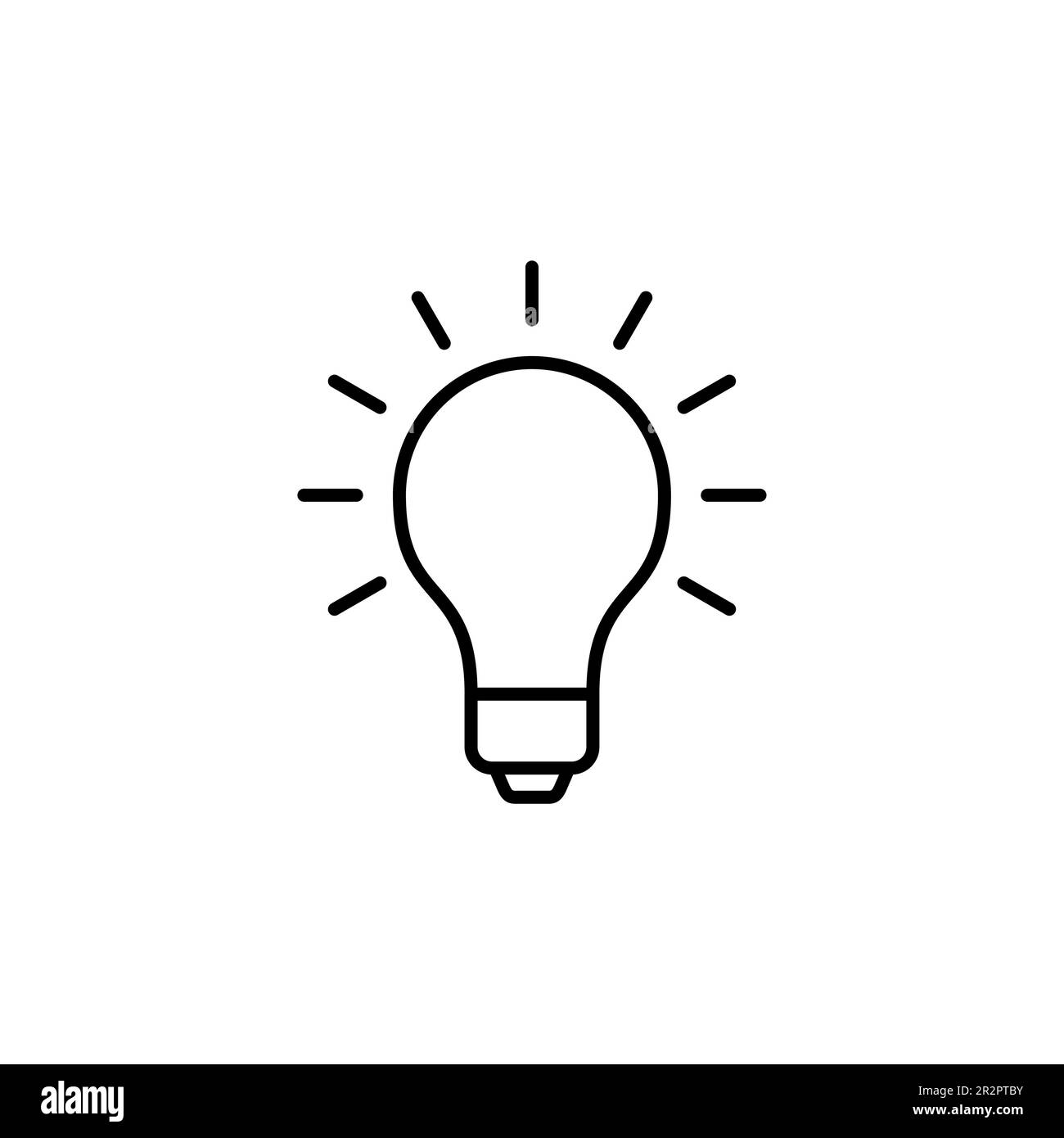 Lamp icon vector. Light bulb icon vector. idea symbol Stock Vector