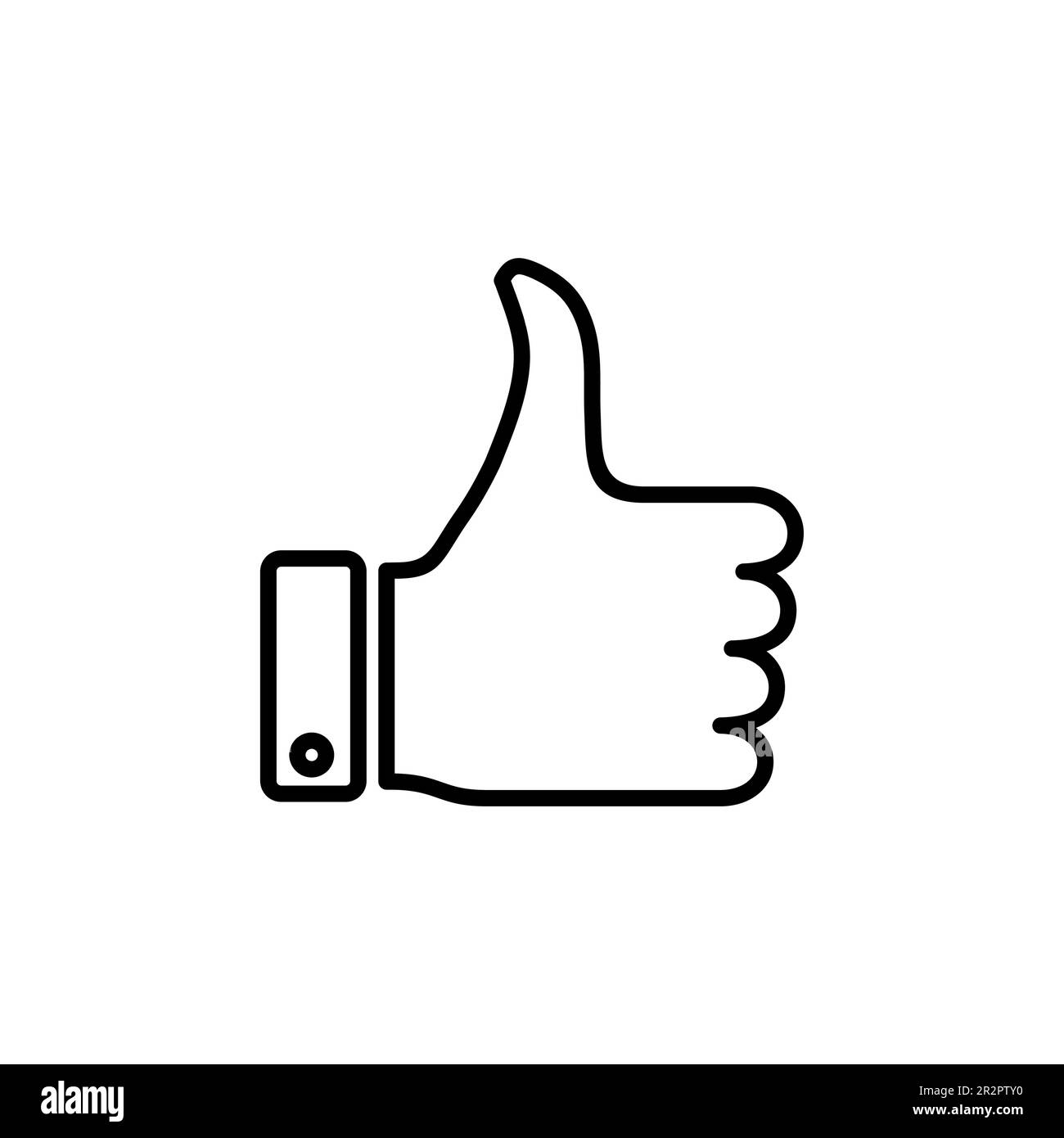 Like icon vector. Thumbs up icon vector. Hand like Stock Vector Image ...