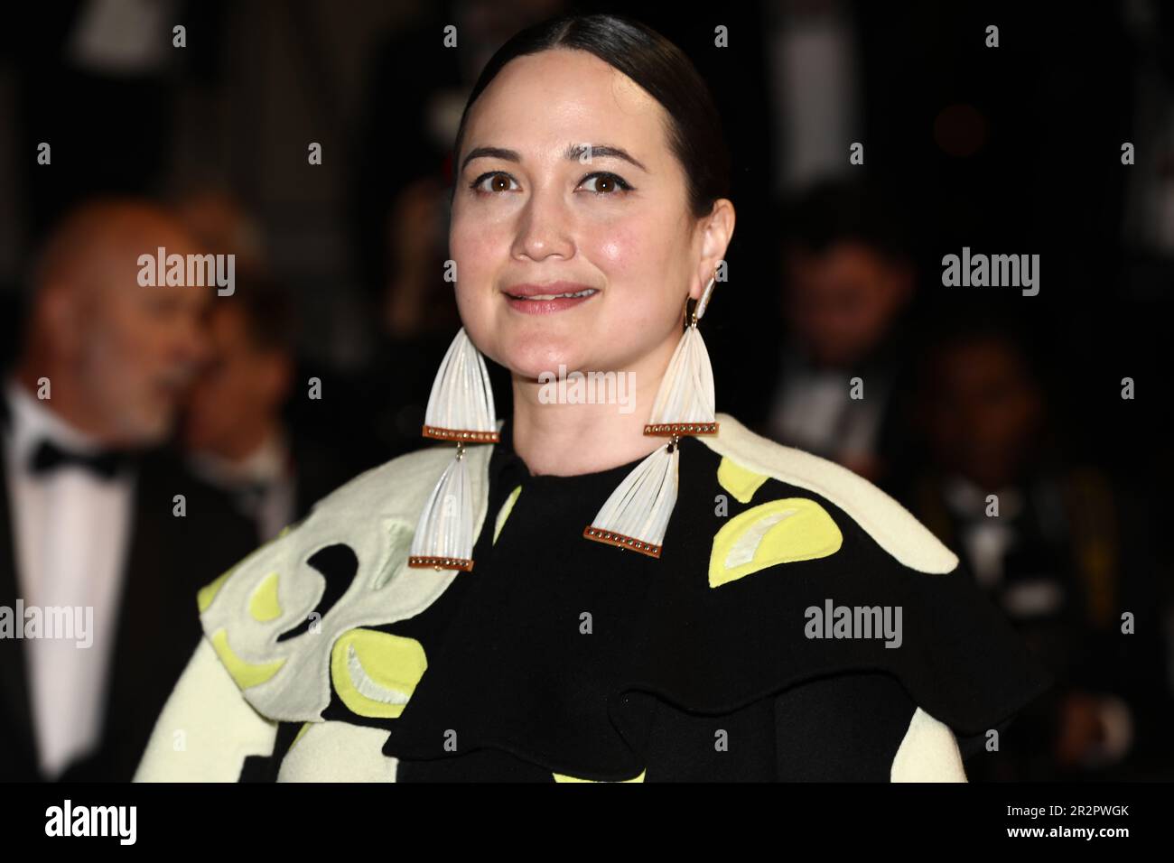 May 20, 2023, Cannes, Cote d'Azur, France: LILY GLADSTONE attends the screening of 'Killers of the Flower Moon' during the 76th Annual Cannes Film Festival at Palais des Festivals on May 20, 2023 in Cannes, France (Credit Image: © Mickael Chavet/ZUMA Press Wire) EDITORIAL USAGE ONLY! Not for Commercial USAGE! Stock Photo