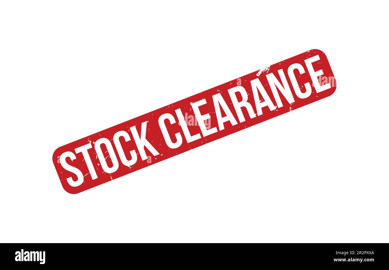 Stock Clearance Rubber Stamp Seal Vector Stock Vector Image & Art Alamy
