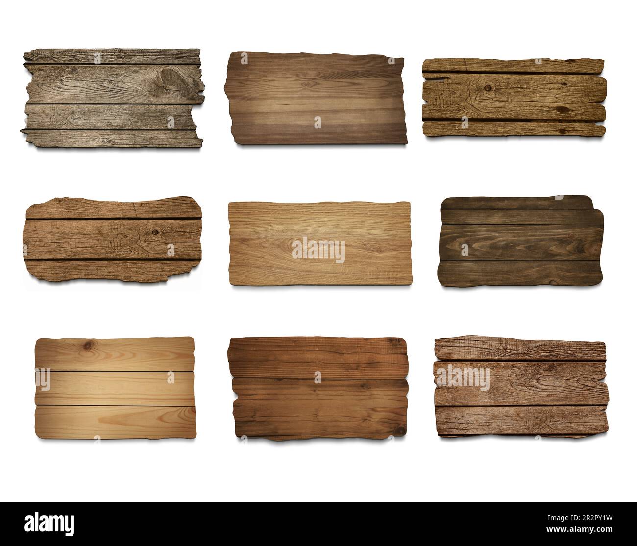 https://c8.alamy.com/comp/2R2PY1W/set-with-different-empty-wooden-boards-on-white-background-mockup-for-design-2R2PY1W.jpg