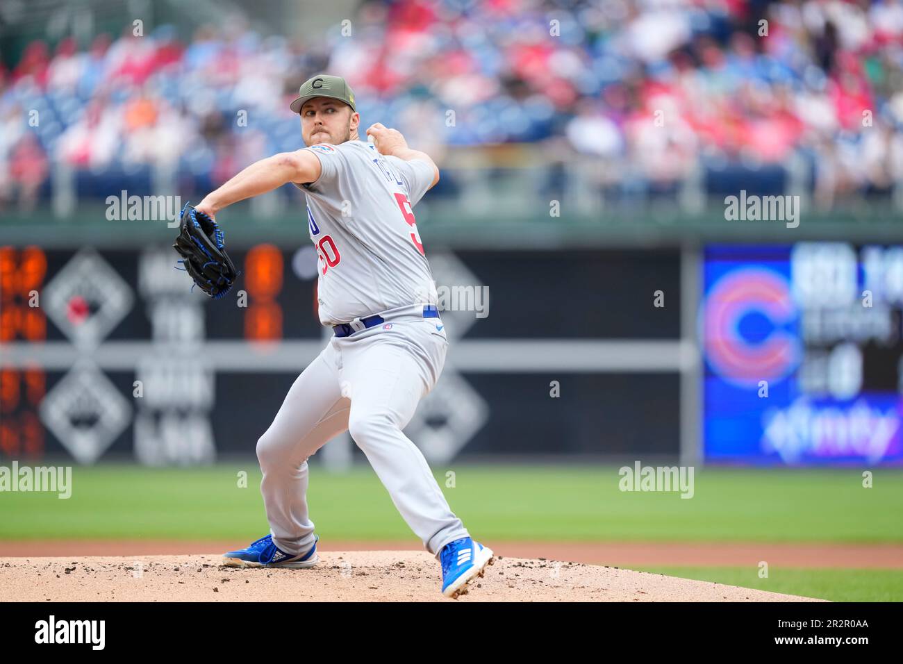 Chicago Cubs' Jameson Taillon pitches during the first inning of a