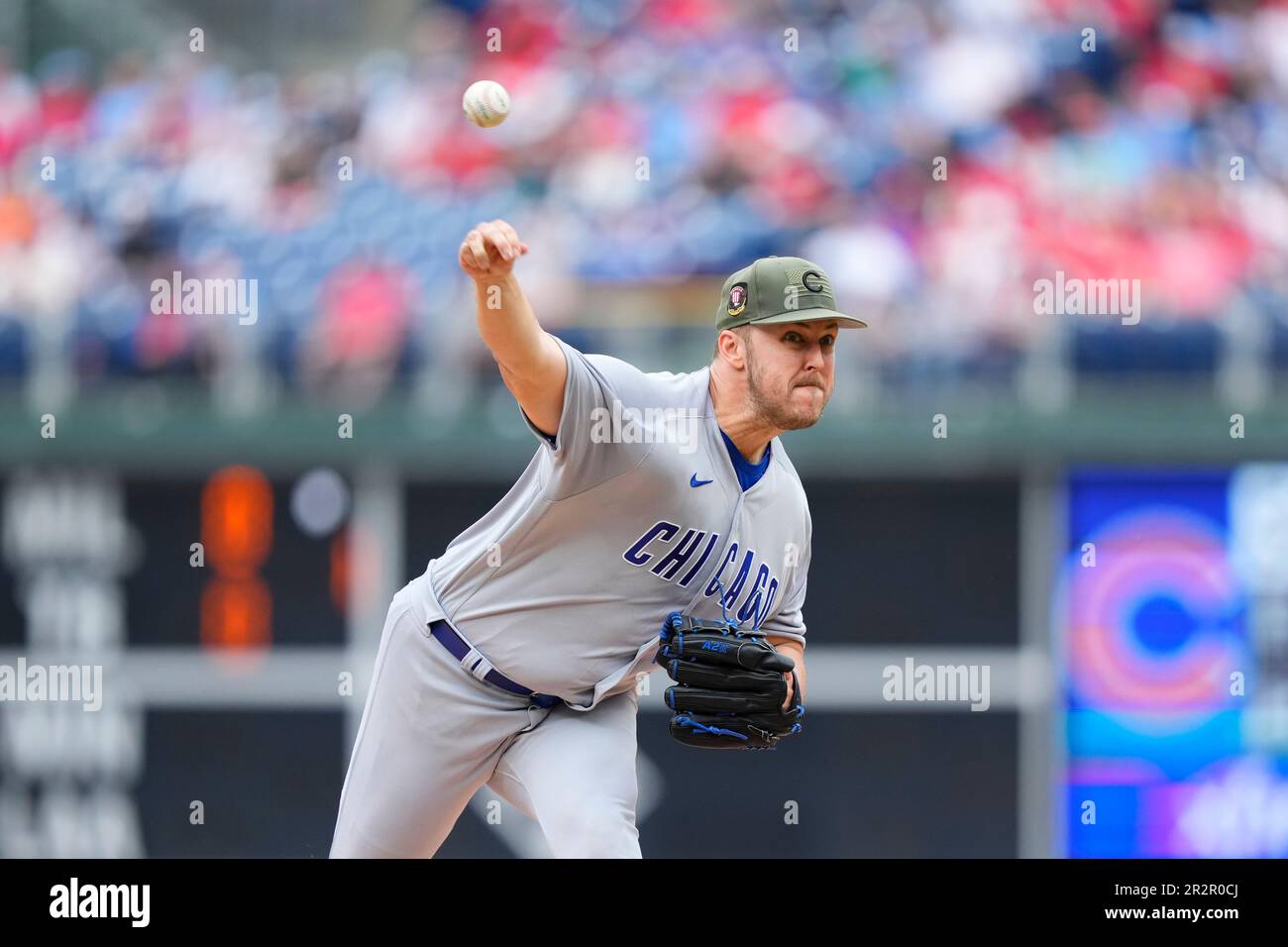 Chicago Cubs' Jameson Taillon pitches during the first inning of a