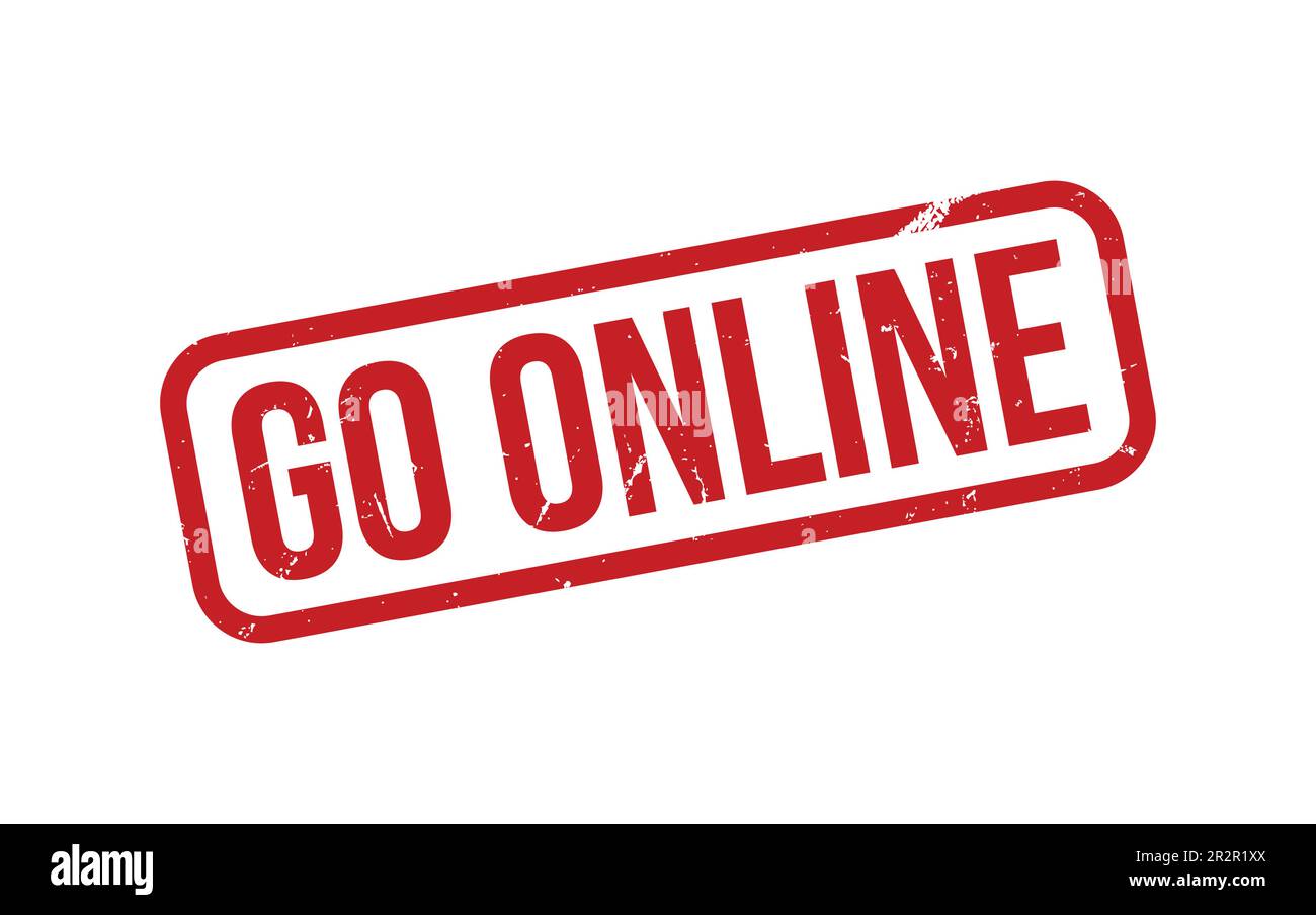 Go online stamp Stock Vector Images Alamy