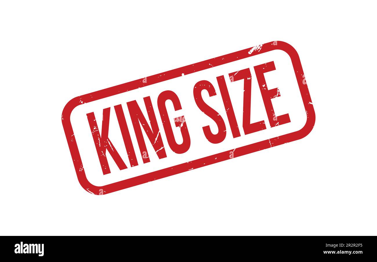 King Size Rubber Stamp Seal Vector Stock Vector Image & Art - Alamy