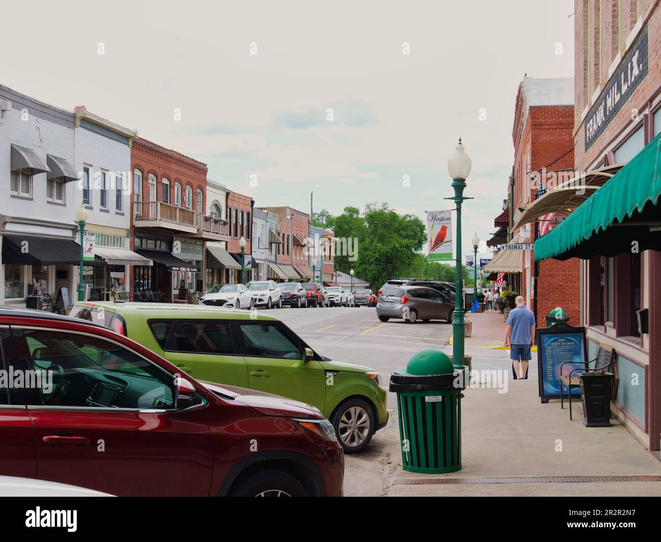 Weston, Missouri May 18, 2023 Downtown Main Street in Weston, MO