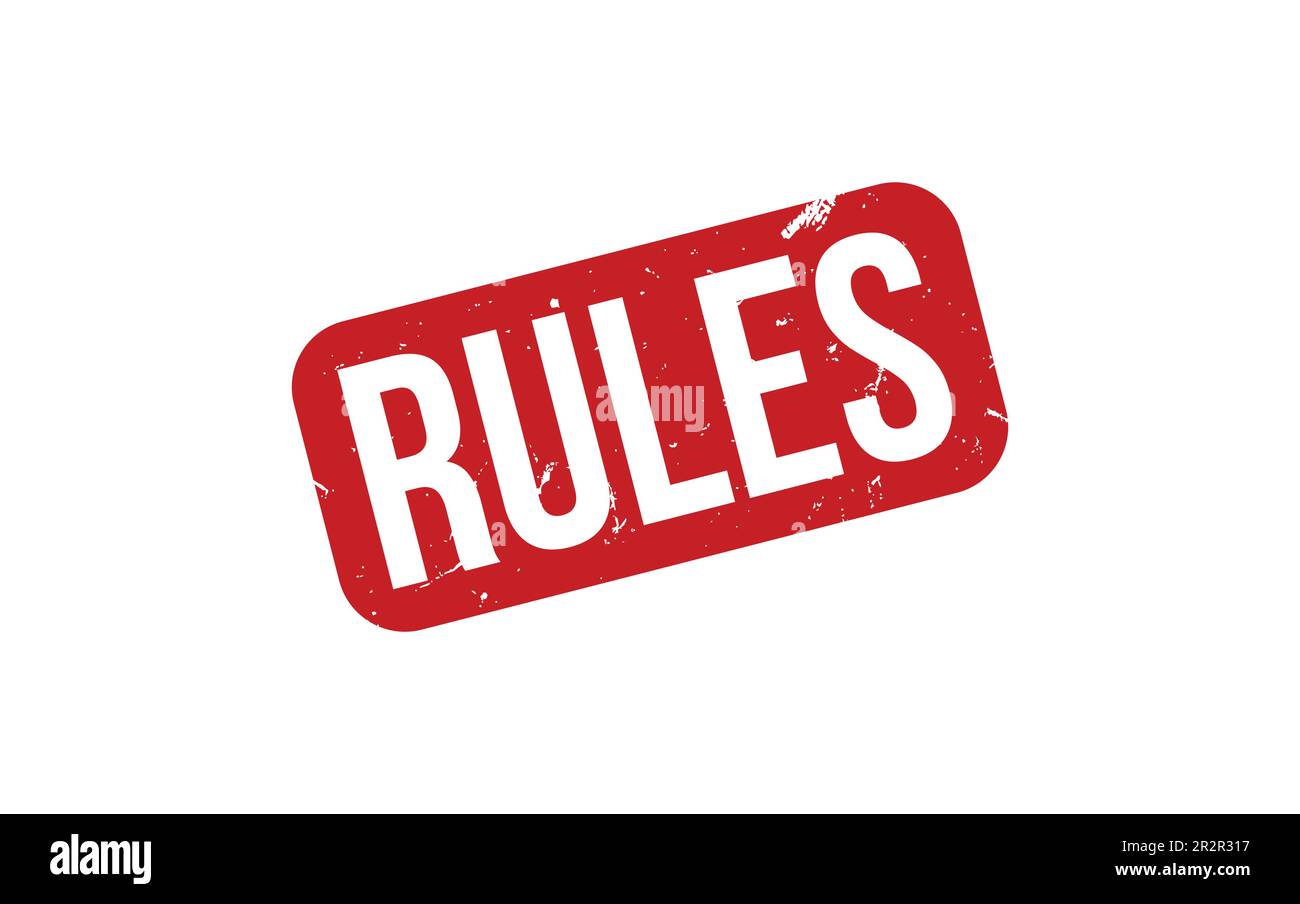 Rules Rubber Stamp Seal Vector Stock Vector Image & Art Alamy