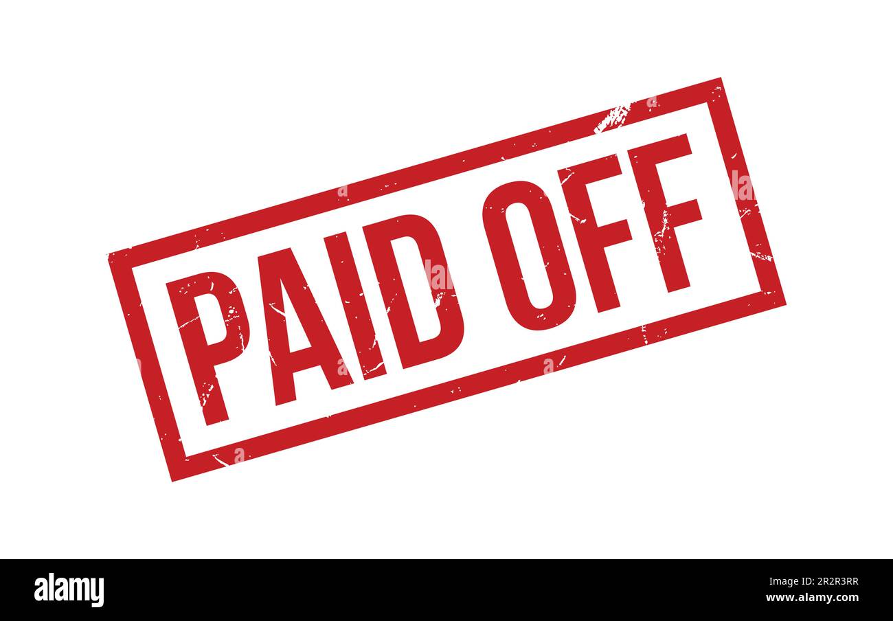 Paid Off Rubber Stamp Seal Vector Stock Vector Image & Art Alamy