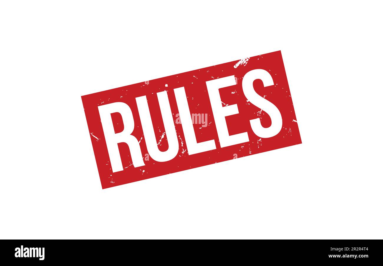 Rules Rubber Stamp Seal Vector Stock Vector Image & Art Alamy
