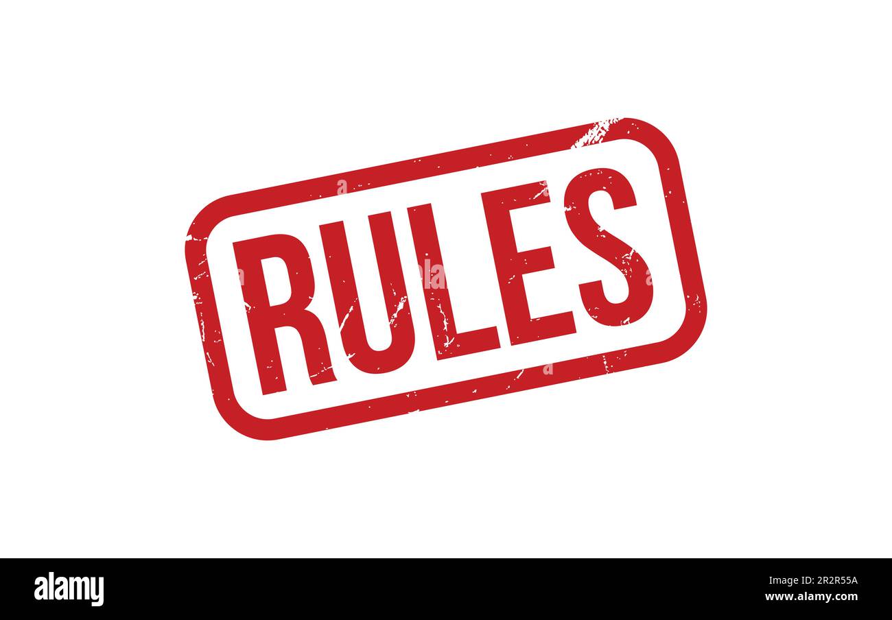 Rules Rubber Stamp Seal Vector Stock Vector Image & Art Alamy