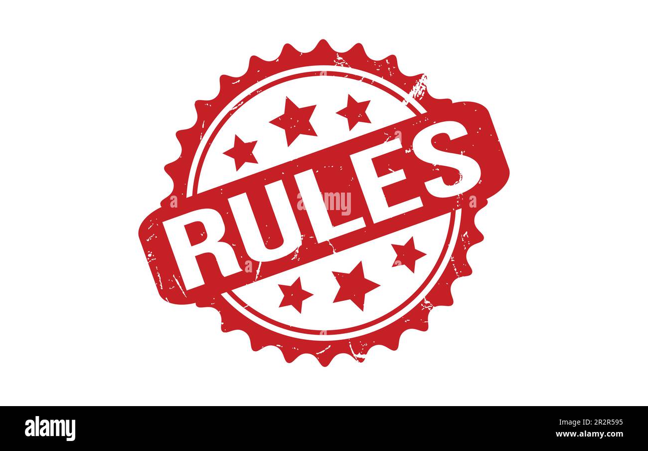 Rules Rubber Stamp Seal Vector Stock Vector Image & Art Alamy