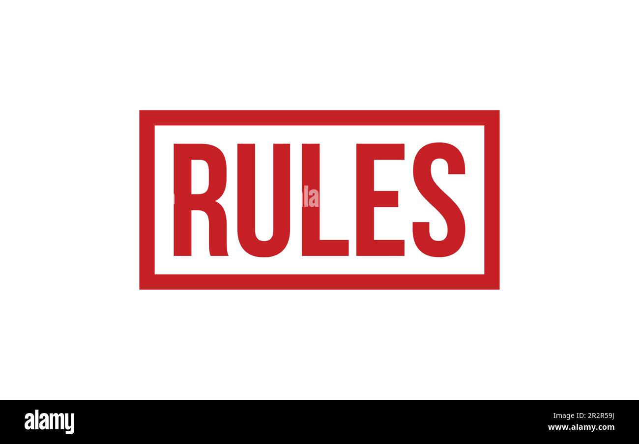 Rules Rubber Stamp Seal Vector Stock Vector Image & Art Alamy