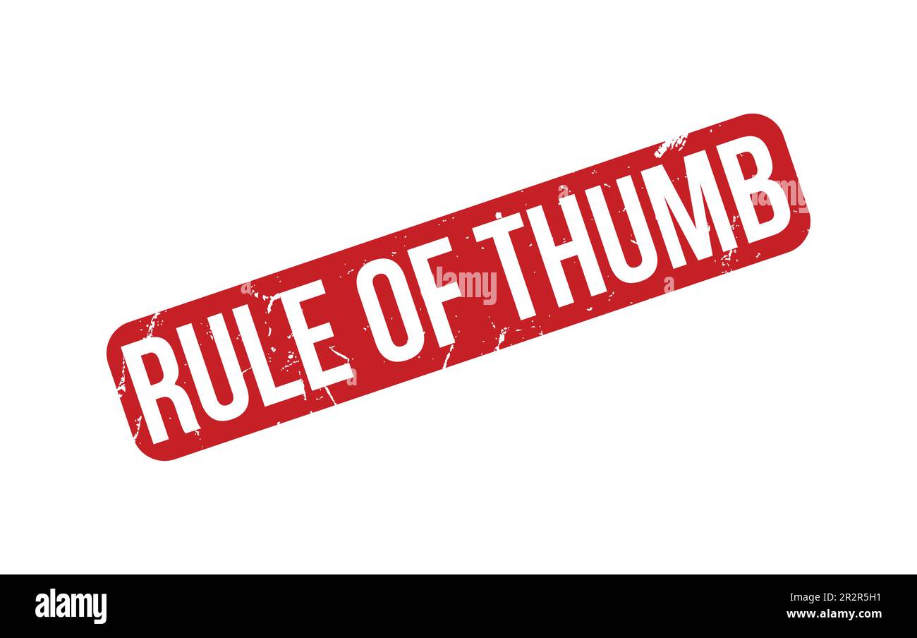 Rule of Thumb Rubber Stamp Seal Vector Stock Vector Image & Art Alamy