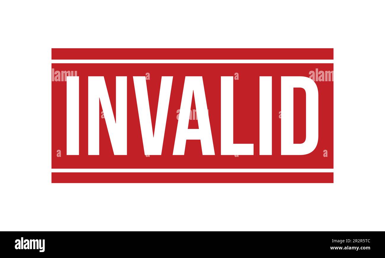 Invalid Rubber Stamp Seal Vector Stock Vector Image & Art - Alamy