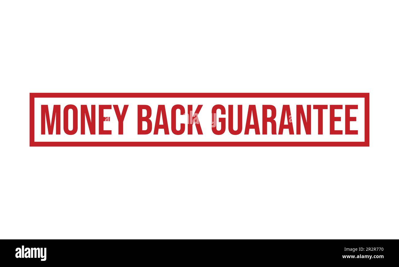 MONEY BACK GUARANTEE Rubber Stamp Seal Vector Stock Vector Image & Art ...