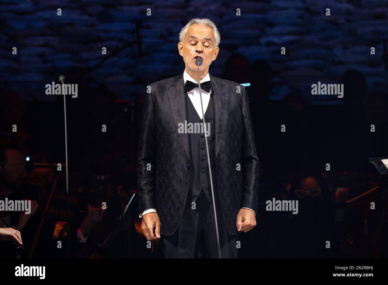 Andrea Bocelli performs on Saturday, May 20, 2023, at the Allstate ...