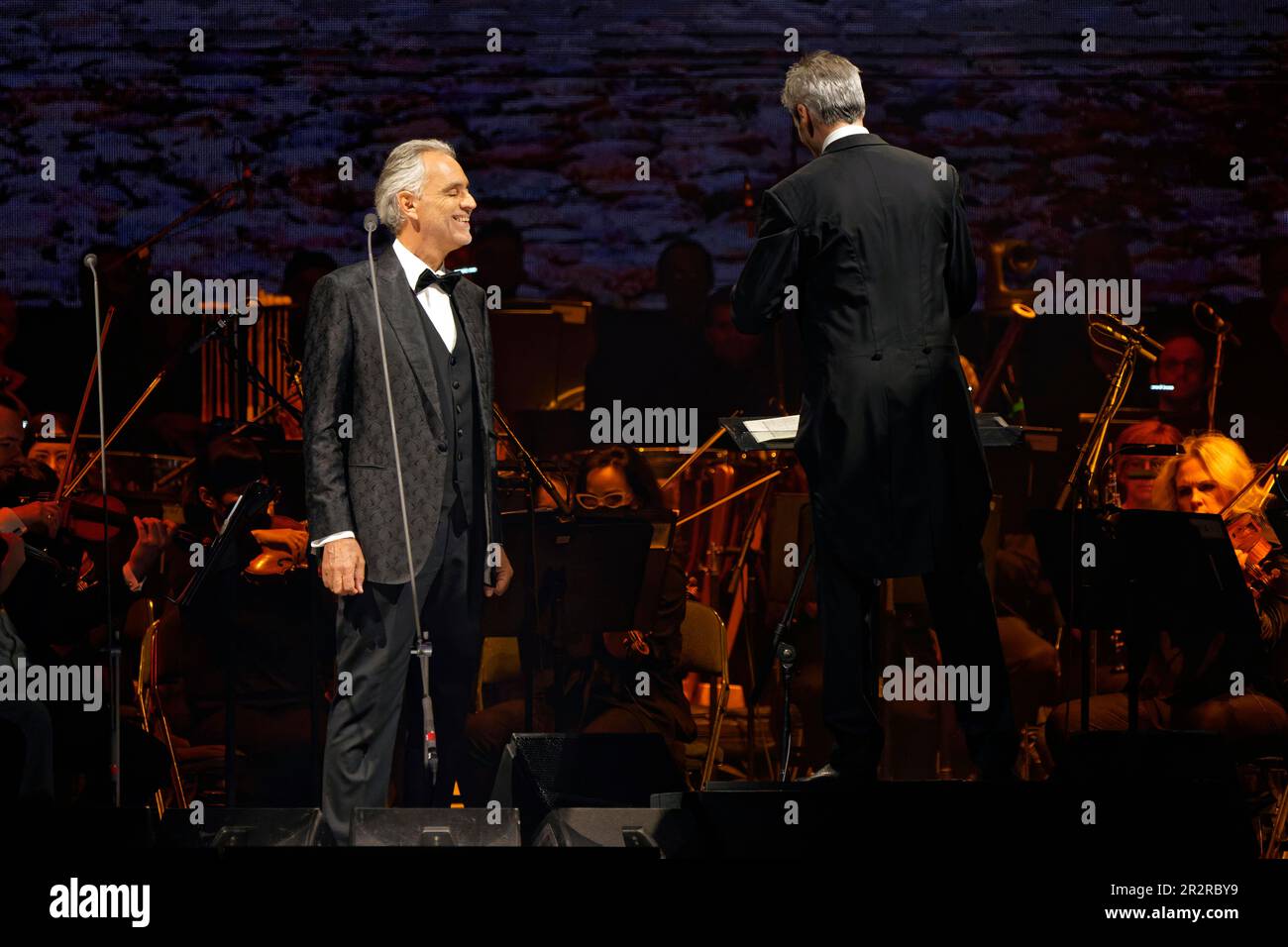 Andrea Bocelli performs on Saturday, May 20, 2023, at the Allstate