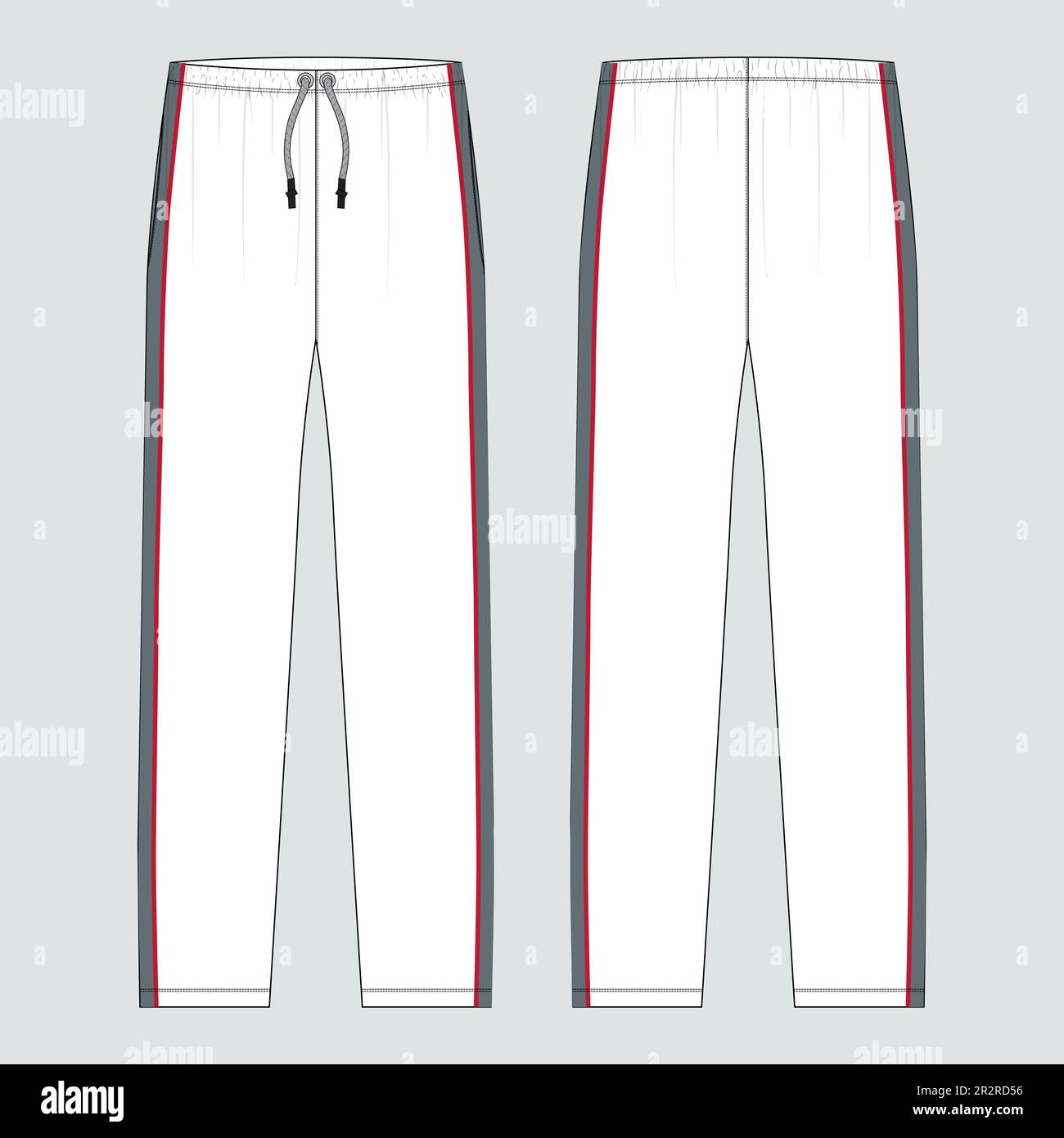 Illustrator Fashion Sketches- Pants Template 040 - download