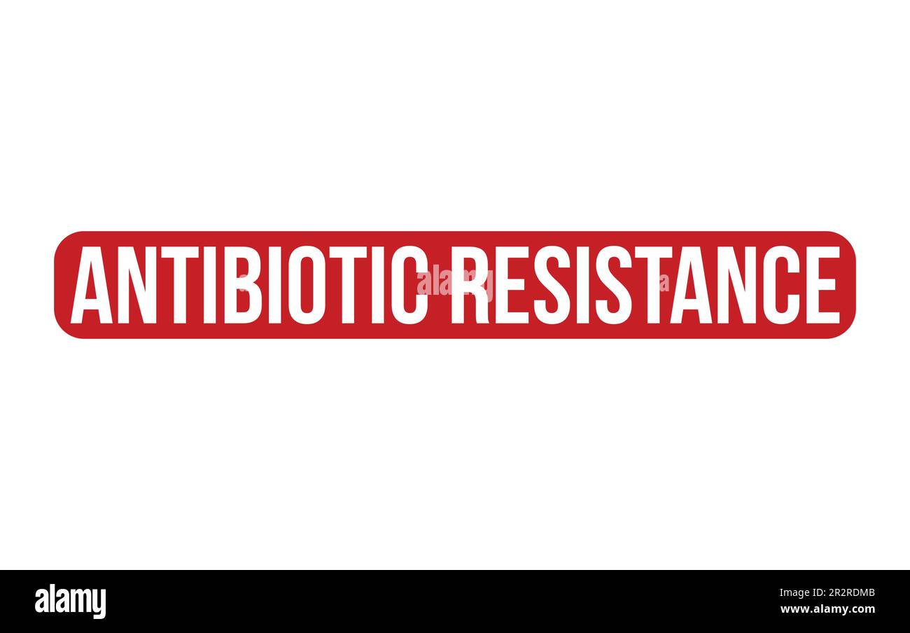 Antibiotic resistance Rubber Stamp Seal Vector Stock Vector