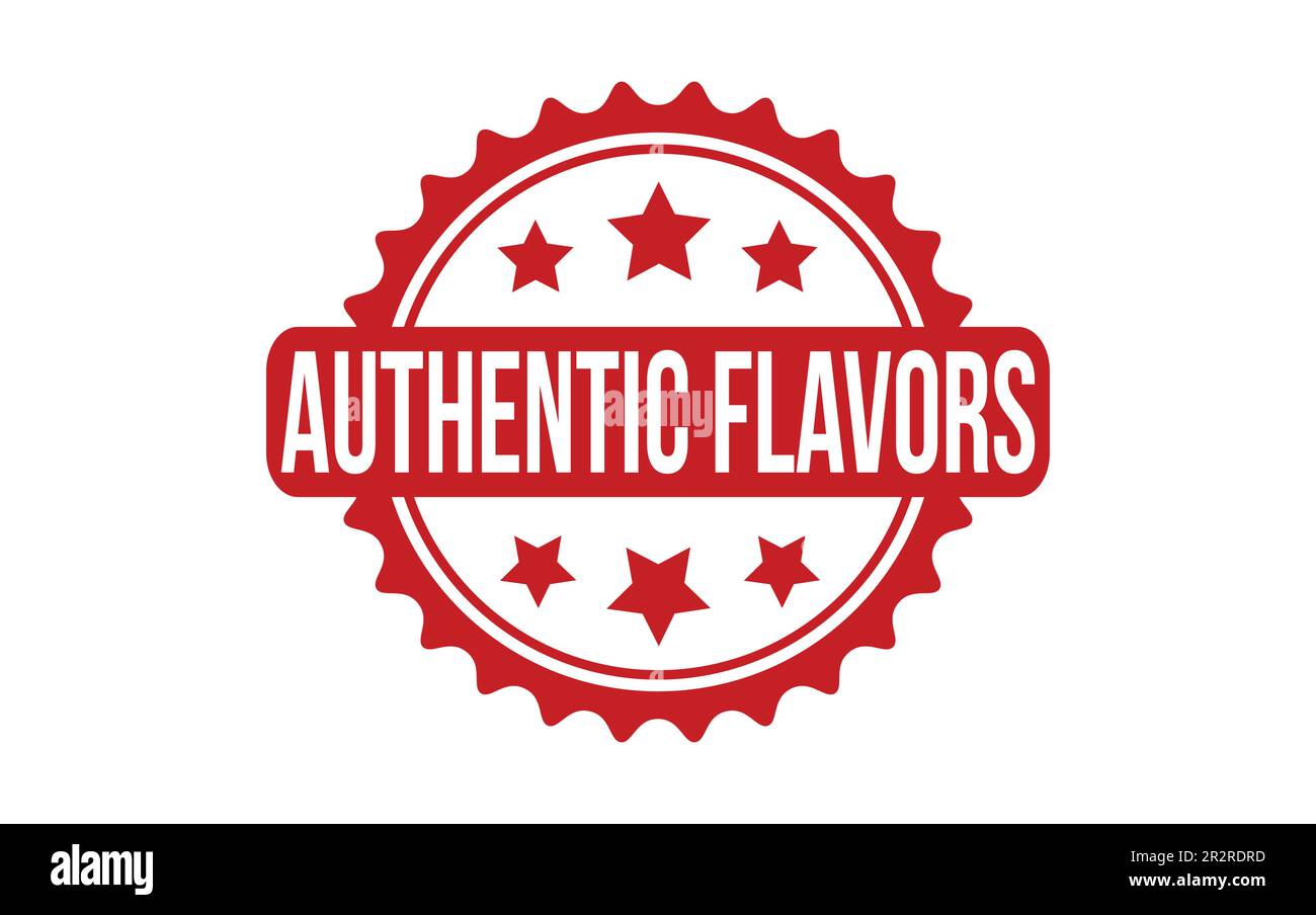 Authentic Flavors Rubber Stamp Seal Vector Stock Vector Image & Art - Alamy