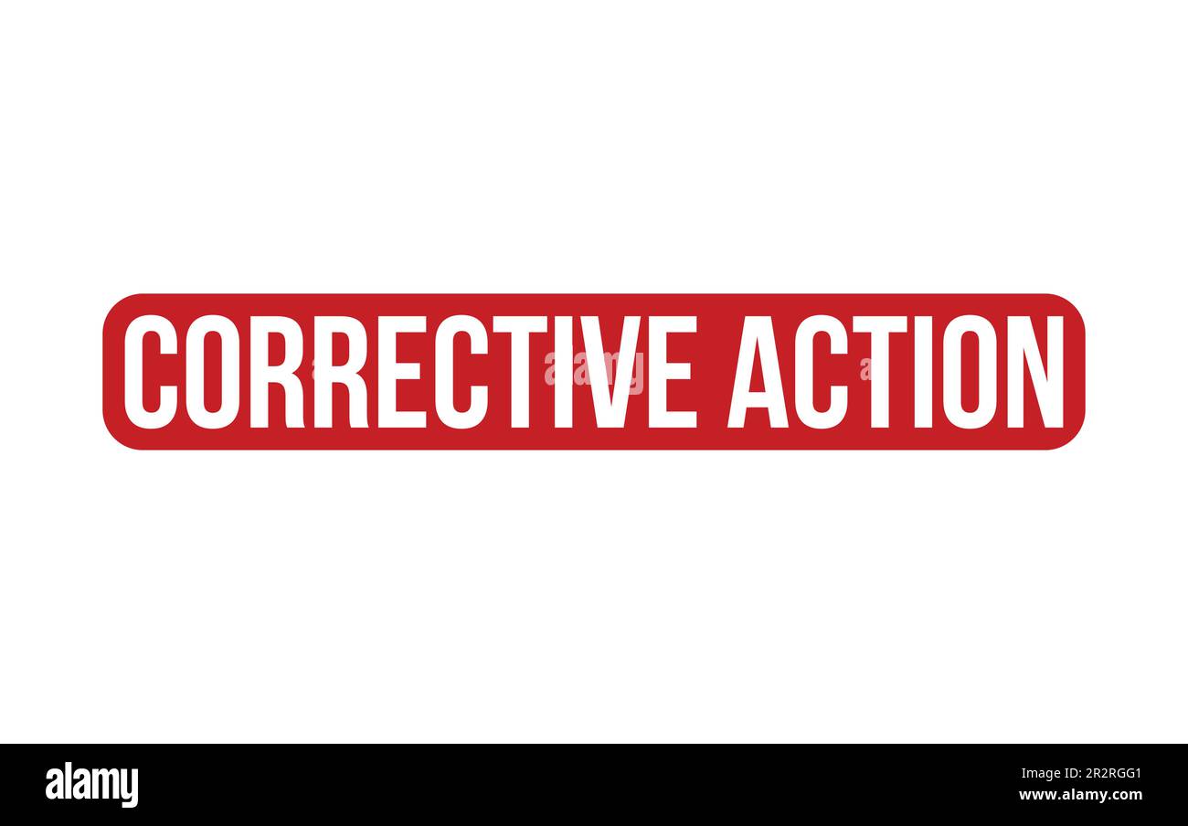 Corrective Action Rubber Stamp Seal Vector Stock Vector