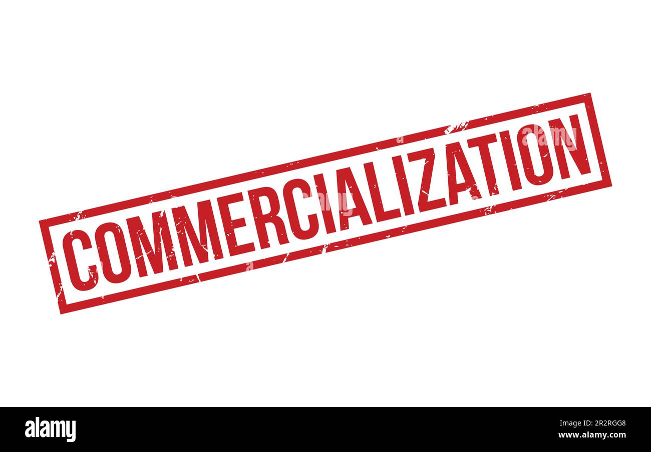 Commercialization rubber grunge stamp seal vector Stock Vector