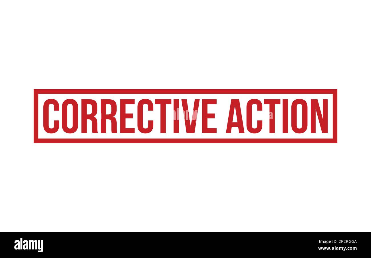 Corrective Action Rubber Stamp Seal Vector Stock Vector