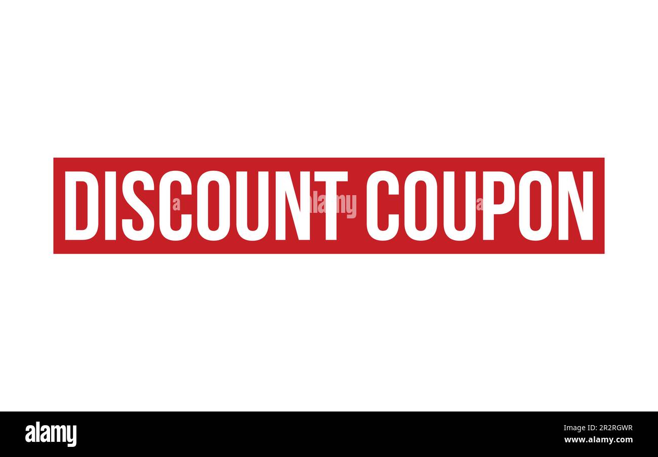 Red Discount Coupon Rubber Stamp Seal Vector Stock Vector Image & Art