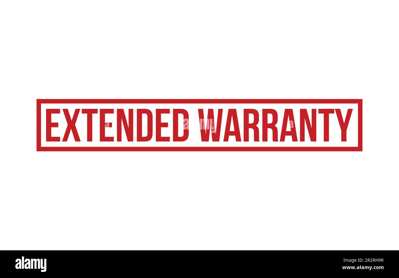 Extended Warranty Rubber Stamp Seal Vector Stock Vector