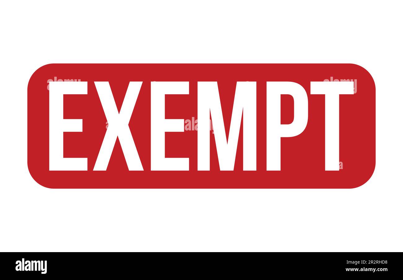 exempt-rubber-stamp-seal-vector-stock-vector-image-art-alamy
