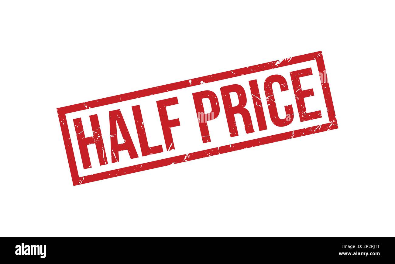 Half Price Rubber Stamp Seal Vector Stock Vector Image & Art Alamy