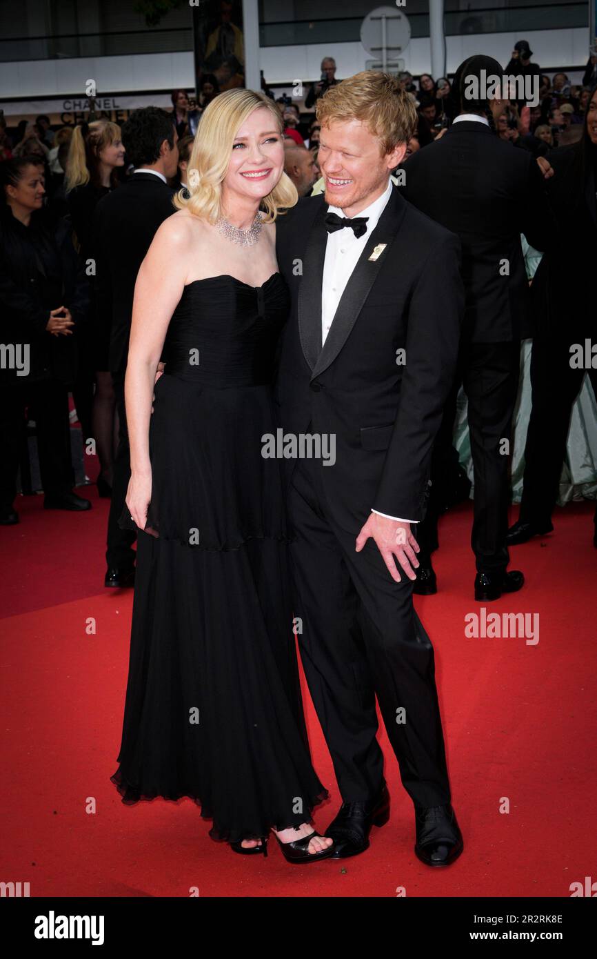 Cannes, France. 21st May, 2023. Jesse Plemons (R) and Kirsten Dunst