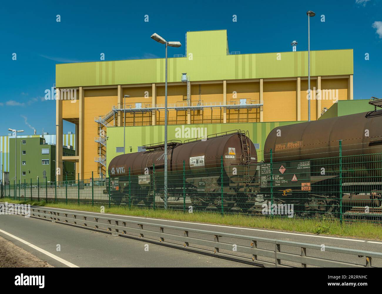 Industrial waste incinerator in an industrial park FrankfurtHoechst
