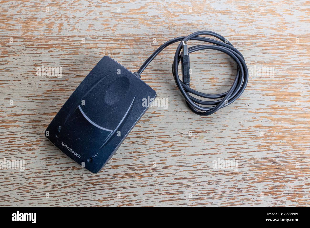 USB connected SpeedTouch 330 ADSL modem with Ethernet socket Stock Photo -  Alamy