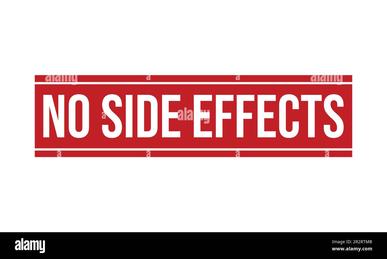 No Side Effects Rubber Stamp Seal Vector Stock Vector