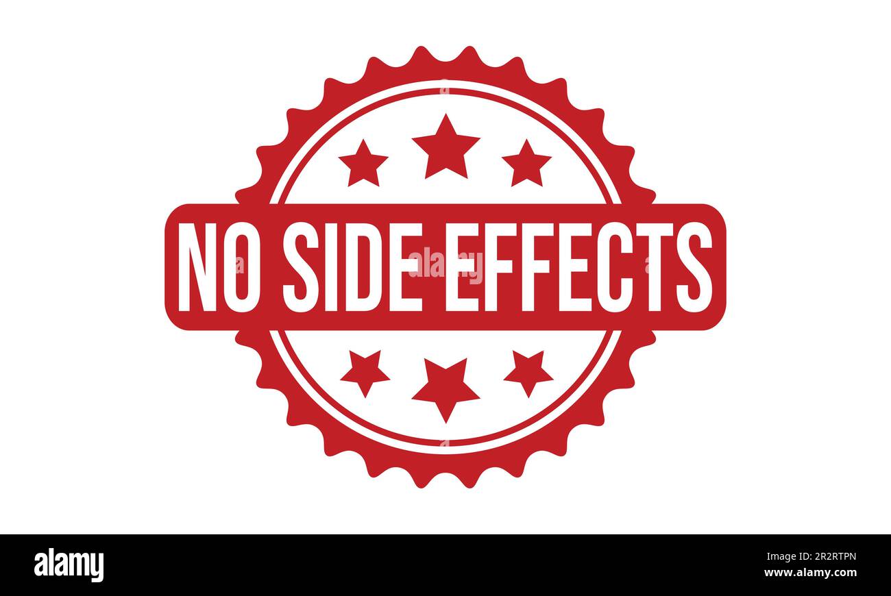 No Side Effects Rubber Stamp Seal Vector Stock Vector