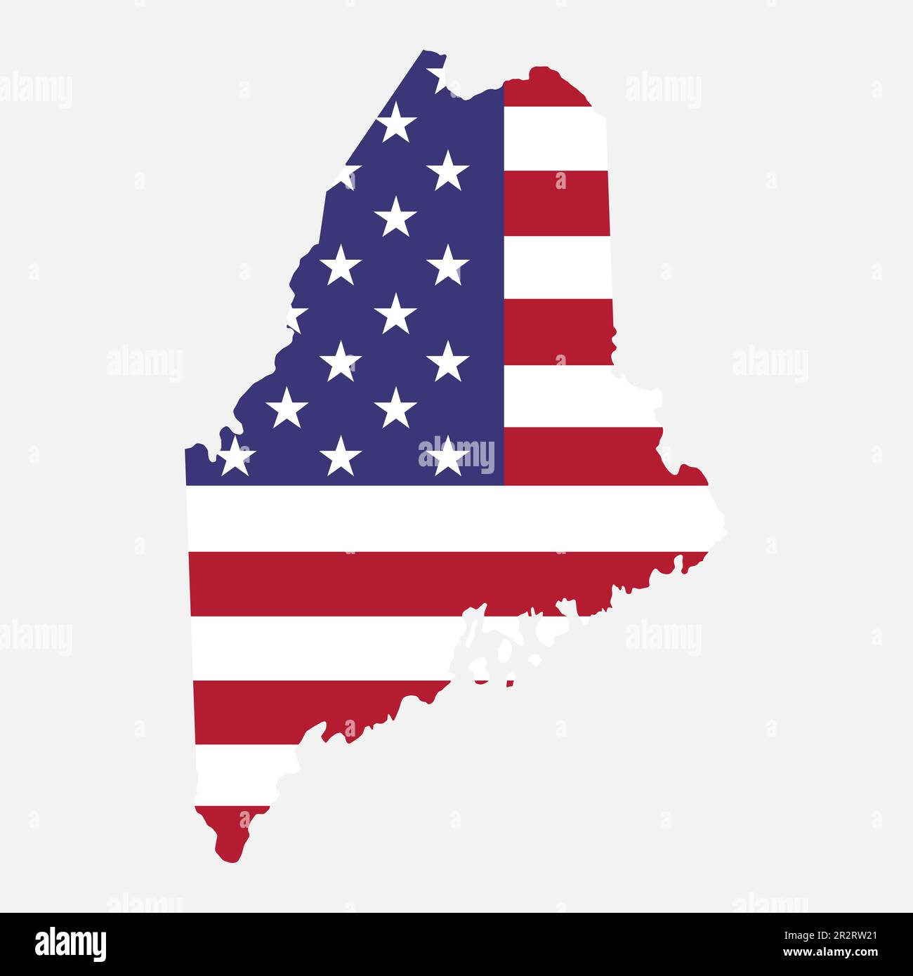 Maine map shape united states - Maine Map Shape United States Of America Flat Concept Icon Symbol Vector Illustration 2R2RW21 