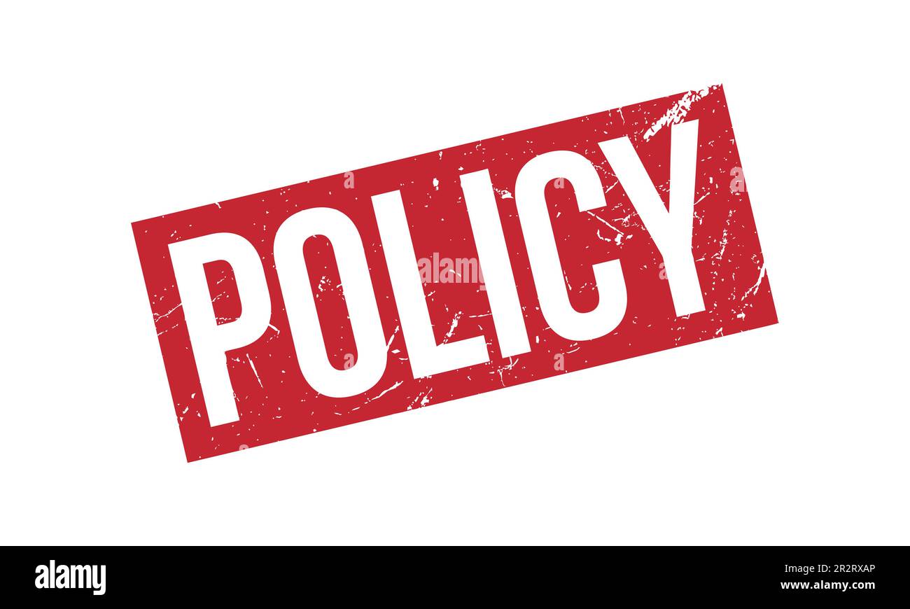 Grunge red policy word Cut Out Stock Images Pictures Alamy