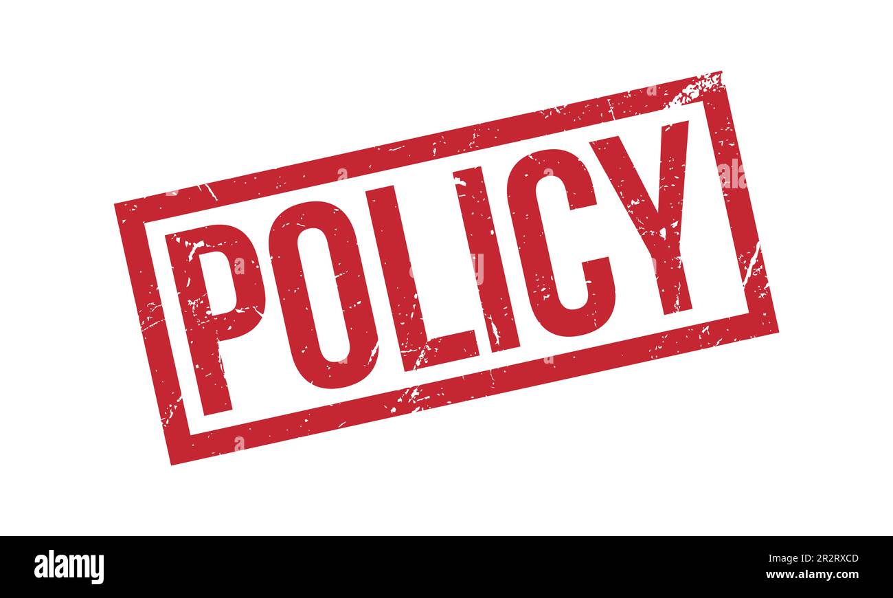 Grunge red policy word Cut Out Stock Images Pictures Alamy